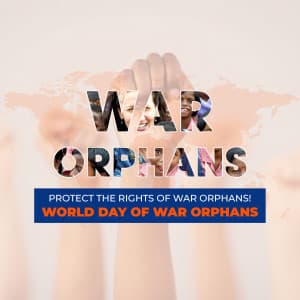 World Day Of War Orphans marketing poster