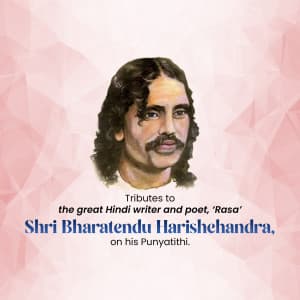 Bharatendu Harishchandra Punyatithi Instagram Post