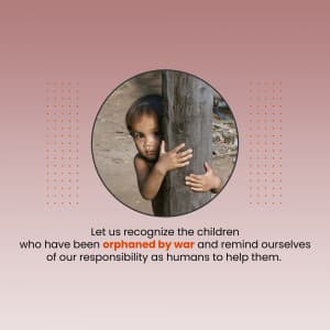 World Day Of War Orphans graphic