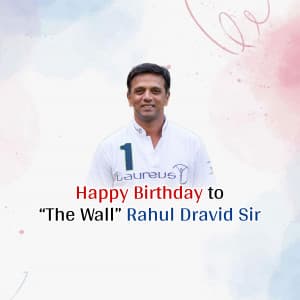 Rahul Dravid Birthday graphic