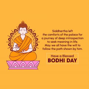 Bodhi Day marketing flyer