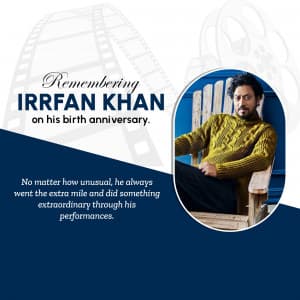 Irrfan Khan Jayanti poster Maker