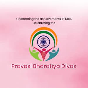 Pravasi Bharatiya Divas greeting image
