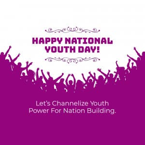 National Youth Day advertisement banner