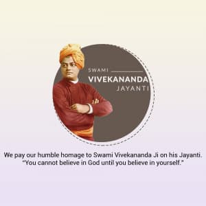 Swami Vivekananda Jayanti creative image