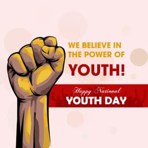 National Youth Day marketing poster