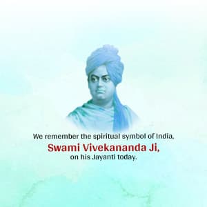 Swami Vivekananda Jayanti poster Maker