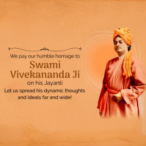 Swami Vivekananda Jayanti event advertisement