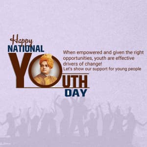 National Youth Day marketing flyer