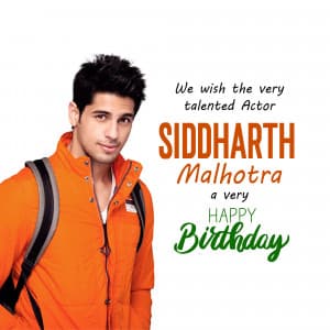 Sidharth Malhotra Birthday post