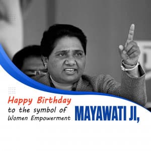 Mayawati Birthday greeting image