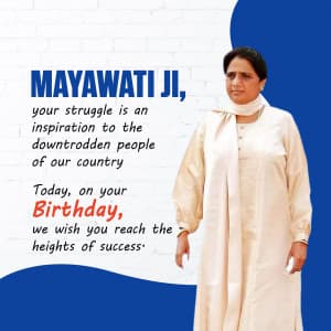 Mayawati Birthday graphic