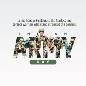Indian Army Day advertisement banner