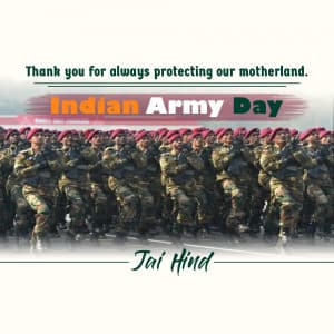 Indian Army Day ad post