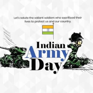 Indian Army Day greeting image