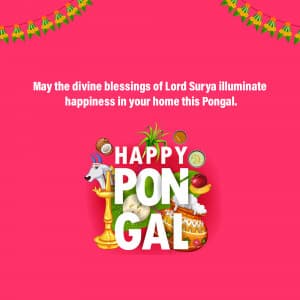 Happy Pongal marketing poster