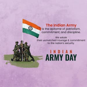 Indian Army Day poster Maker