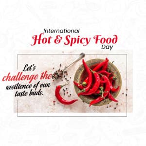 International Hot & Spicy Food Day ad post