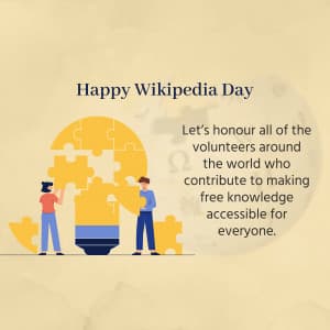 Wikipedia Day greeting image