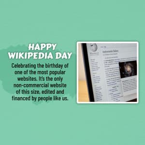 Wikipedia Day marketing poster