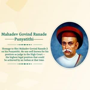 Mahadev Govind Ranade Punyatithi Instagram Post