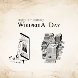 Wikipedia Day creative image