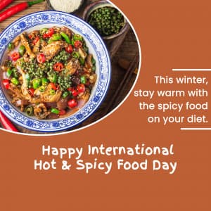 International Hot & Spicy Food Day Instagram Post