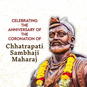 Sambhaji Maharaj Rajyabhishek ad post