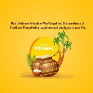 Happy Pongal Facebook Poster