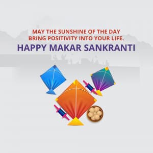 Makar Sankranti whatsapp status poster