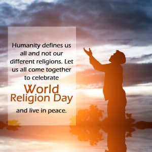 World Religion Day marketing poster