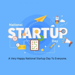 National Startup Day advertisement banner