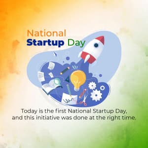 National Startup Day ad post