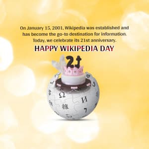 Wikipedia Day event advertisement