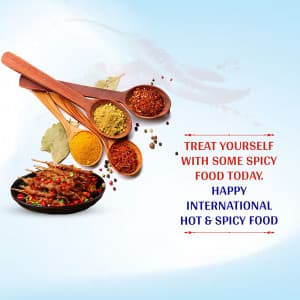 International Hot & Spicy Food Day event advertisement