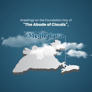 Meghalaya Foundation Day advertisement banner