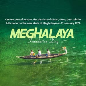 Meghalaya Foundation Day graphic
