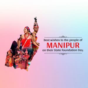 Manipur Foundation Day advertisement banner