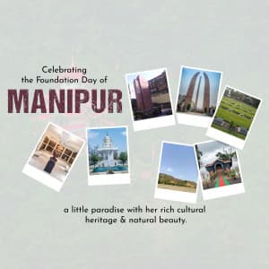 Manipur Foundation Day greeting image