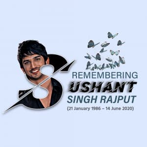 Sushant Singh Rajput Birth Anniversary greeting image