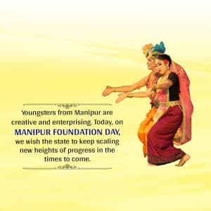 Manipur Foundation Day ad post