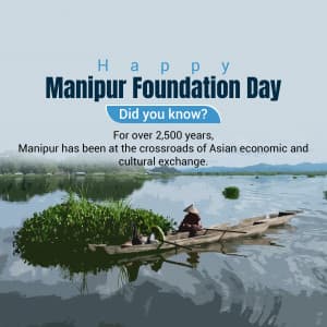 Manipur Foundation Day marketing poster