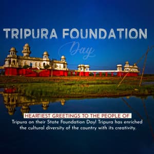 Tripura Foundation Day ad post