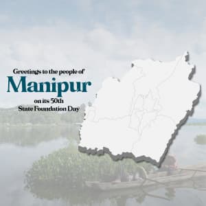 Manipur Foundation Day marketing flyer