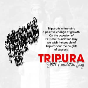 Tripura Foundation Day graphic