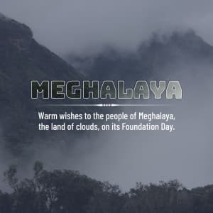 Meghalaya Foundation Day creative image