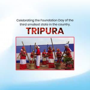 Tripura Foundation Day creative image