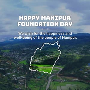 Manipur Foundation Day creative image