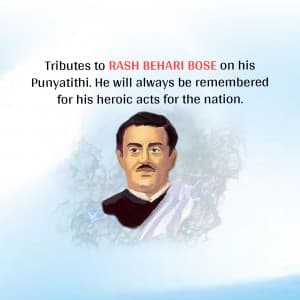 Rash Behari Bose Punyatithi creative image