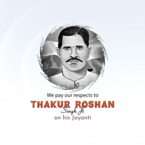 Thakur Roshan Singh Jayanti graphic